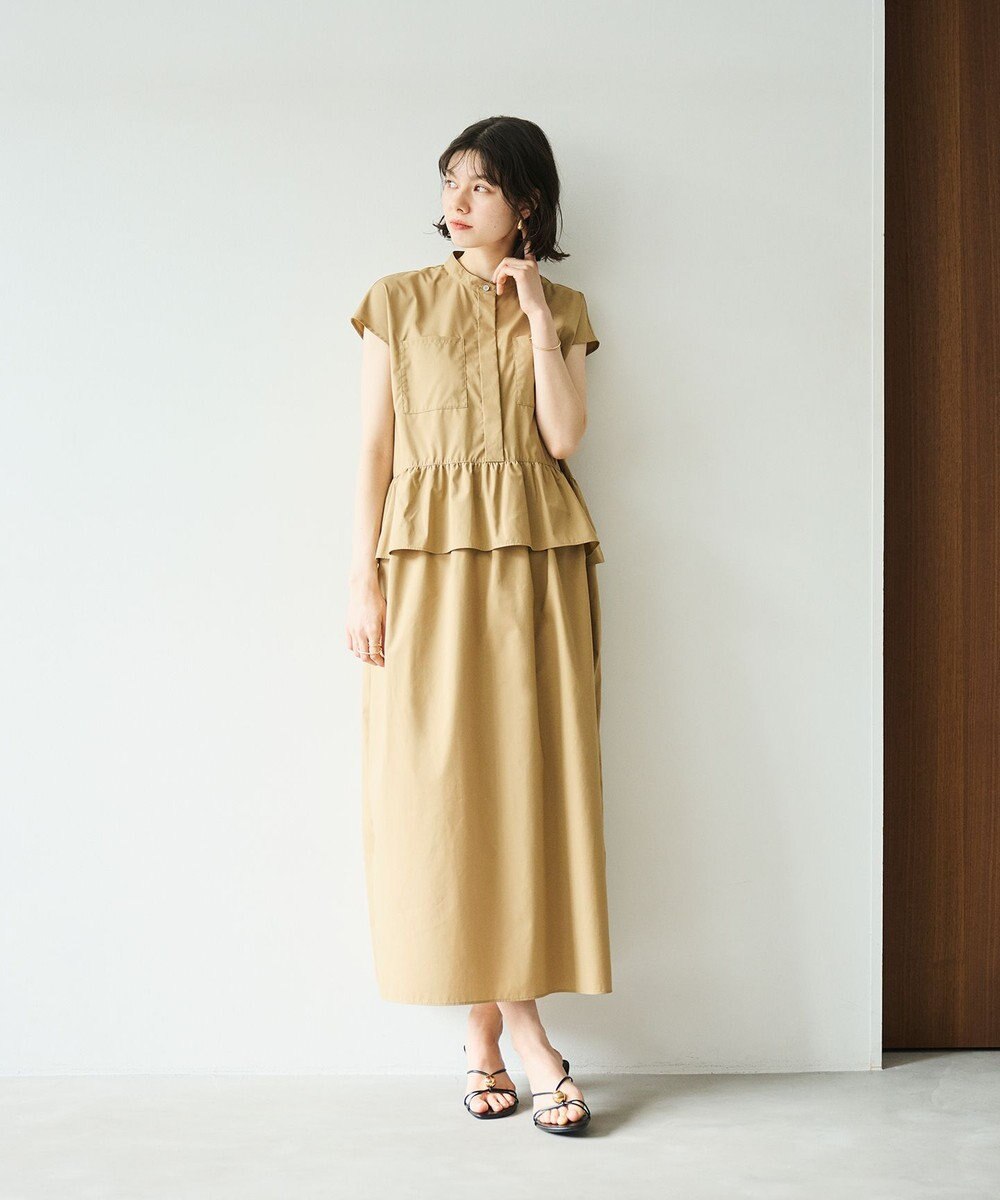 #Newans 【洗える】ラウンドフリルワンピース 