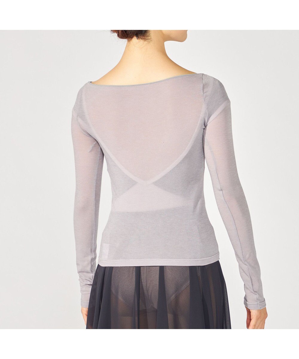 Chacott ボートネックトップ (サーモギア(R)糸使用） 