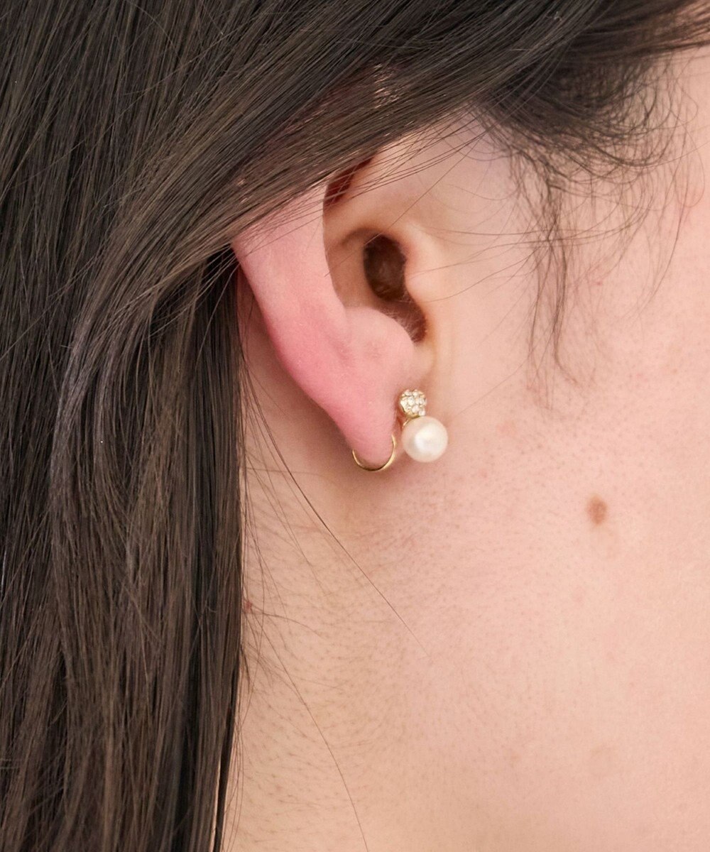 Phoebe 〈痛くないシリーズ/金属アレルギー対応〉タイニーラブパールライトフィットイヤリング　ぷっくりハート 