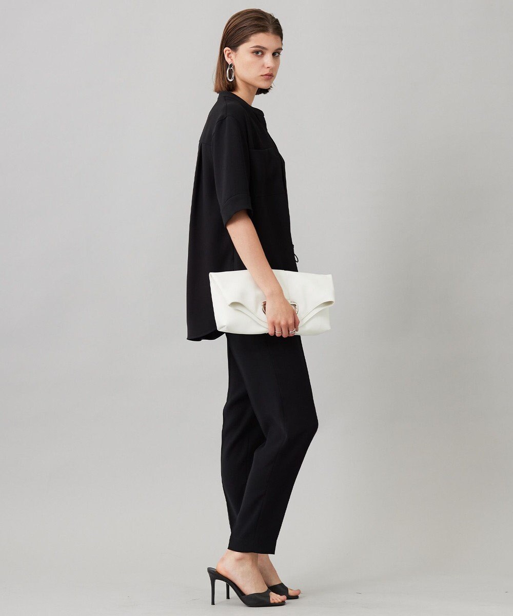 ICB 【UVカット・防シワ・洗える】ライトダブルクロス ドロストパンツ 