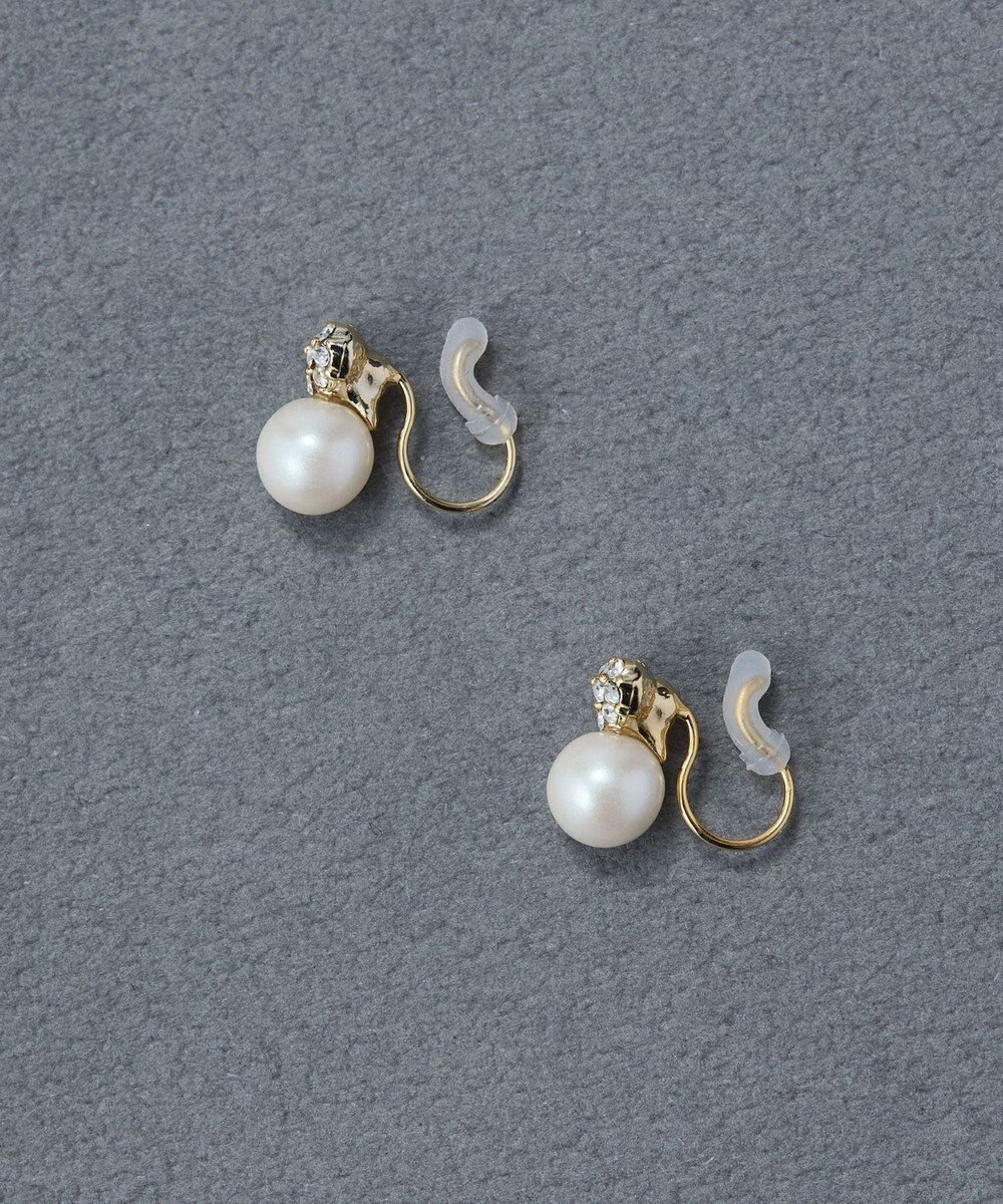 Phoebe 〈痛くないシリーズ/金属アレルギー対応〉タイニーラブパールライトフィットイヤリング　ぷっくりハート 