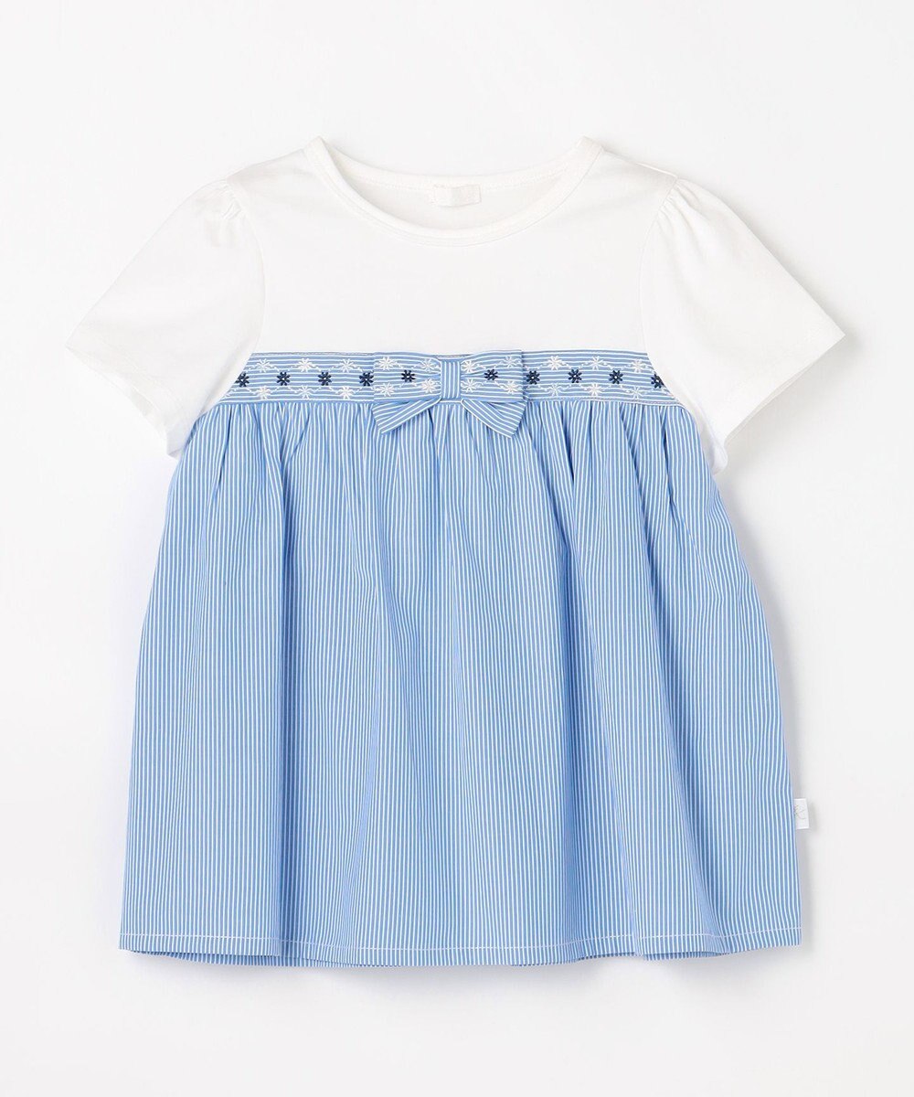 組曲 KIDS  【110-140㎝】 フラワーリボンチュニック 