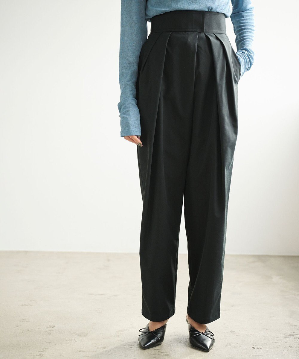 #Newans ２タックコクーンワイドパンツ 