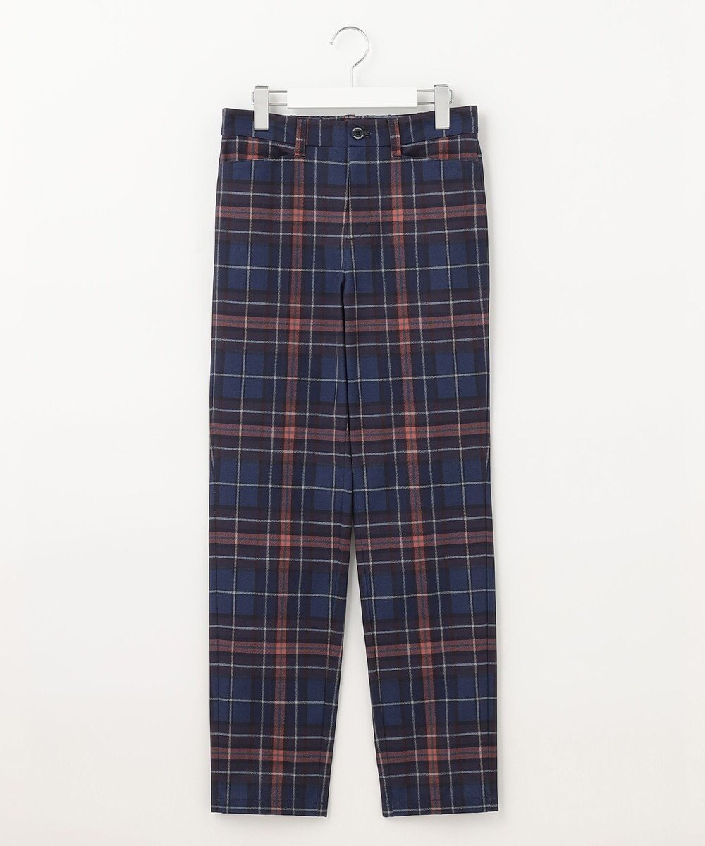 23区GOLF フレンチシックなスタイリングに！【WOMEN】チェック柄 テーパードパンツ 