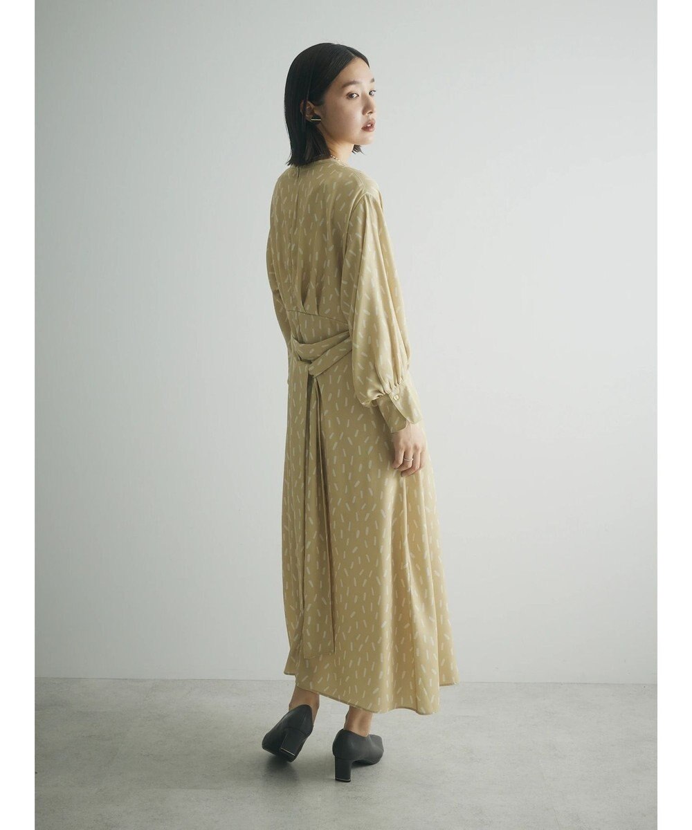 Green Parks armonia．スクエアドットプリントタックワンピース 