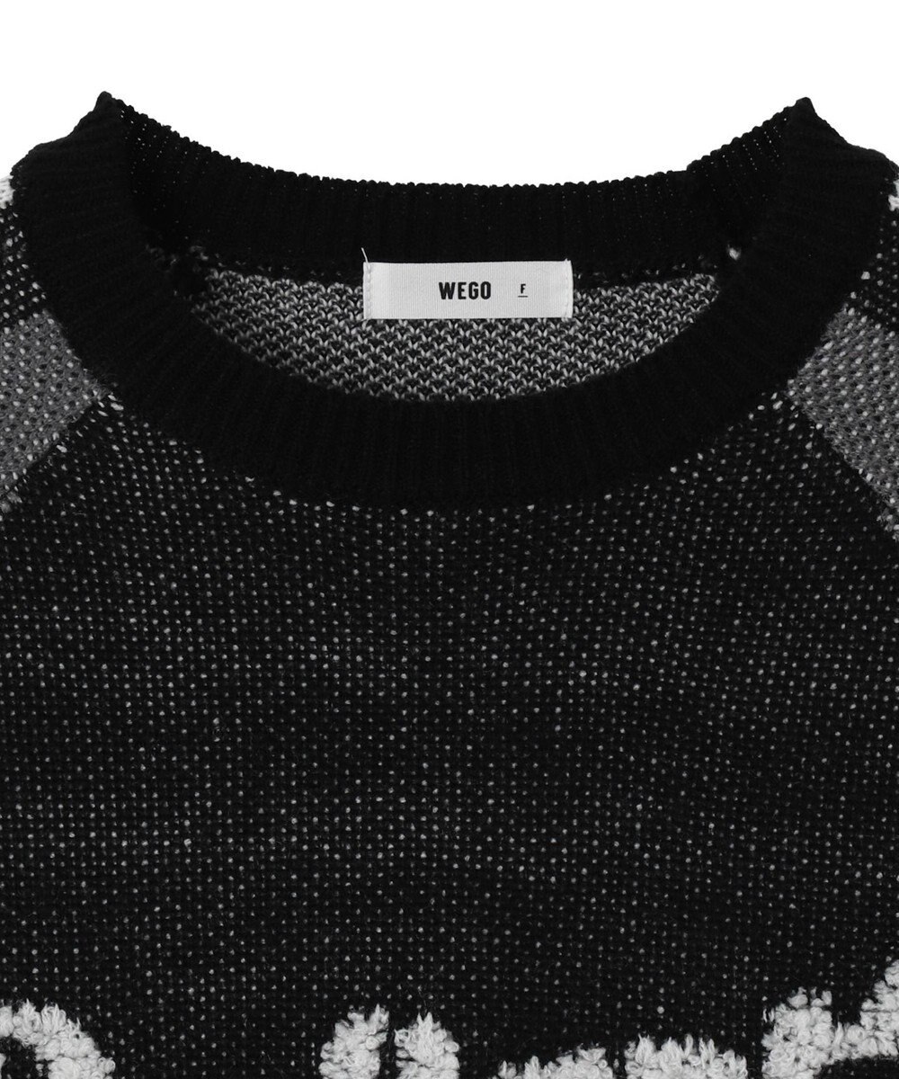 WEGO サガラロゴ配色BIGニットプルオーバー 
