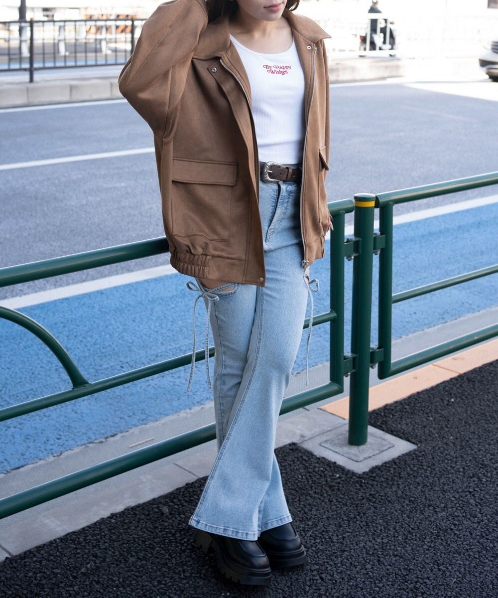 WEGO スウェードポンチジャケット 