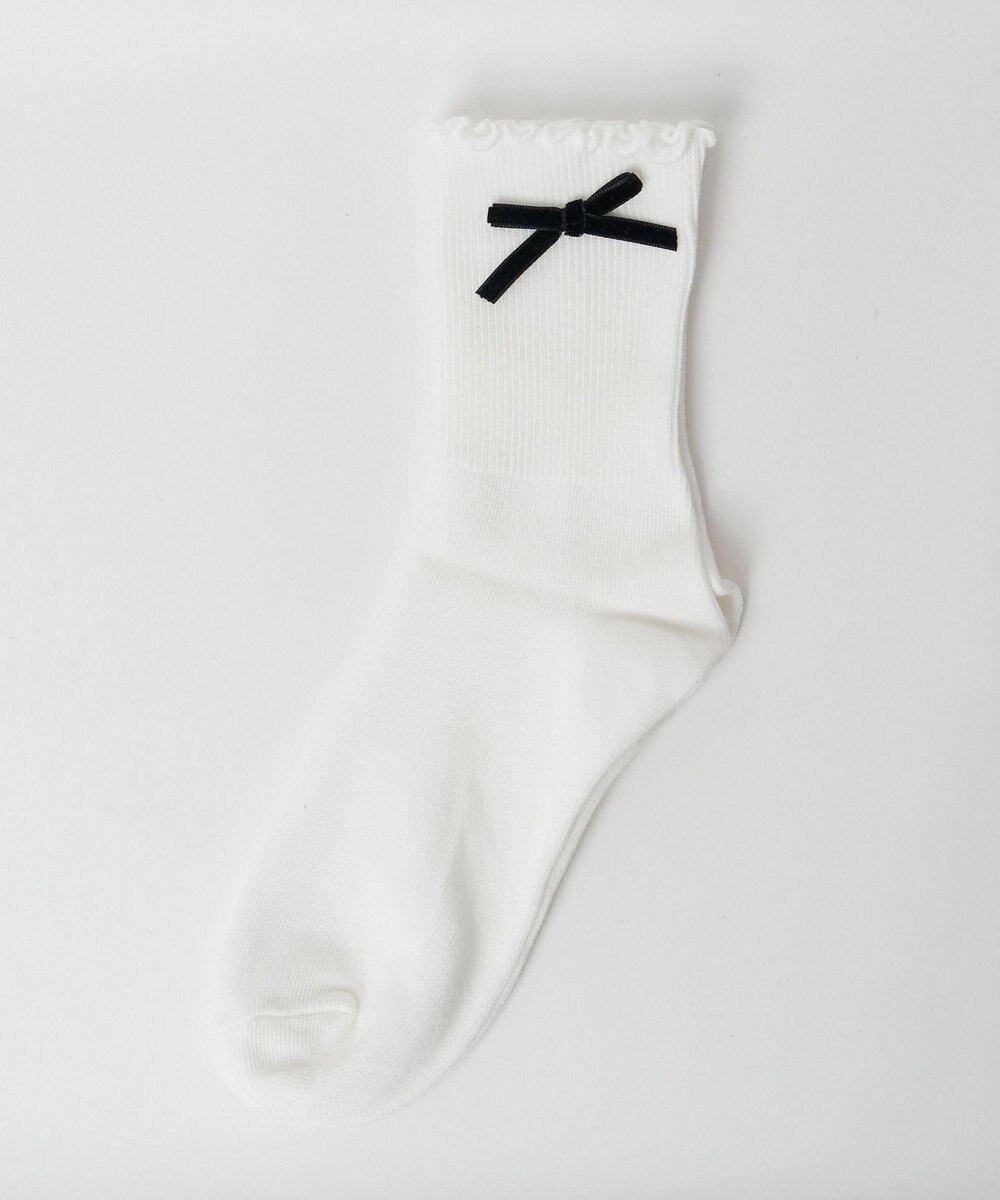WEGO メローリボンクルーソックス 