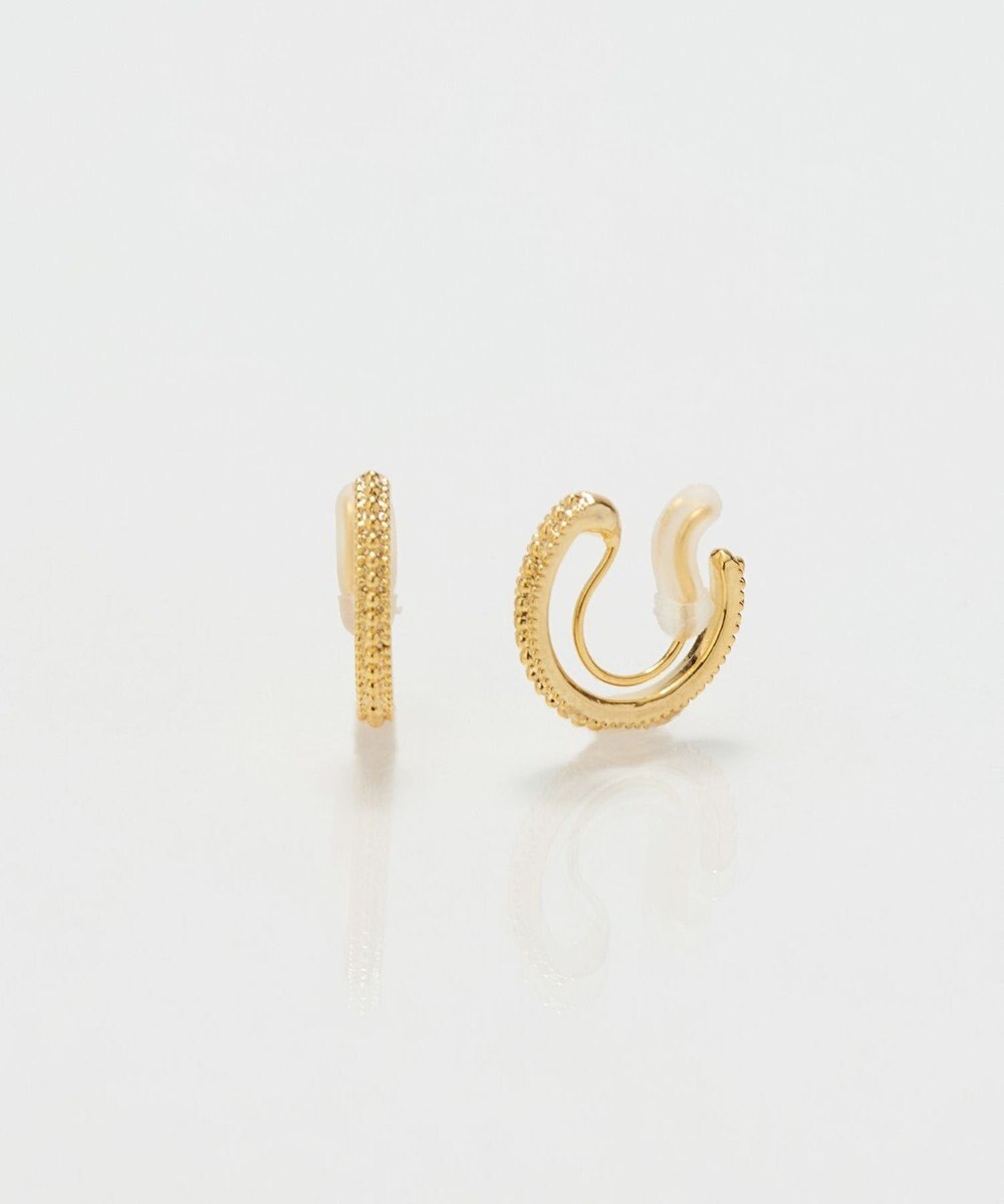 Phoebe 【金属アレルギー対応】【痛くないシリーズ】グリッターメタルライトフィットイヤリング　ゴールド 