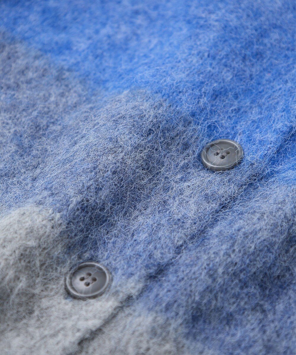 earth music&ecology グラデーション起毛ニットカーディガン 