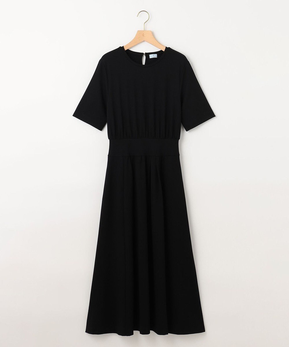 組曲 【接触冷感・洗える】美シルエットポンチ ワンピース 