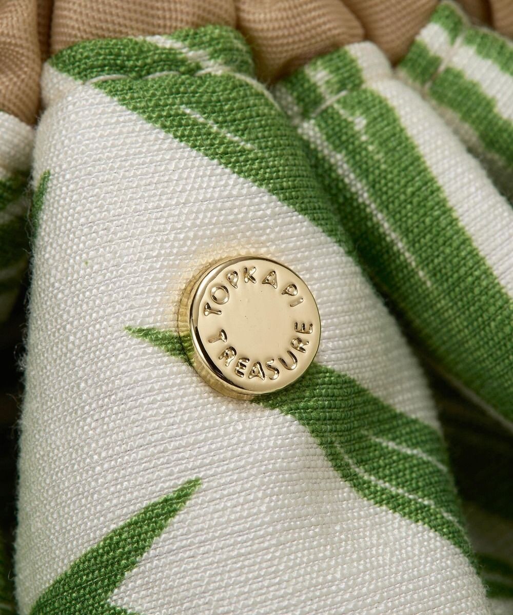 TOPKAPI 【TREASURE TOPKAPI】プリント 巾着バッグ付き メッシュ ワンハンドルバッグ 