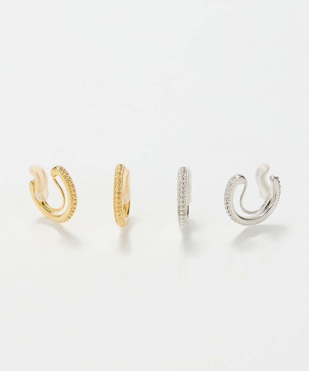 Phoebe 【金属アレルギー対応】【痛くないシリーズ】グリッターメタルライトフィットイヤリング　ゴールド 