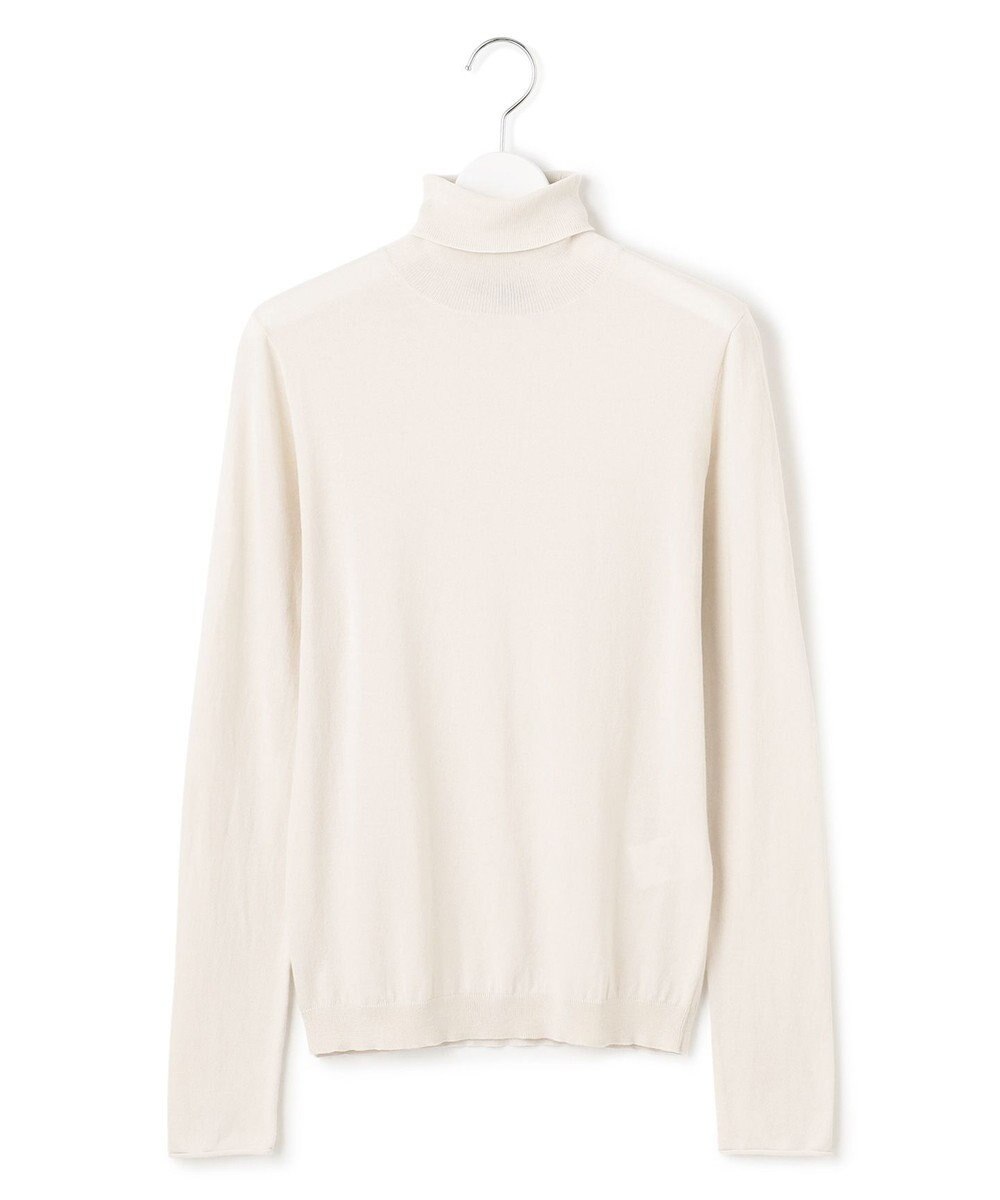 23区 S 【CLASSY.掲載/洗える】スムージーコットン タートルネック ニット 
