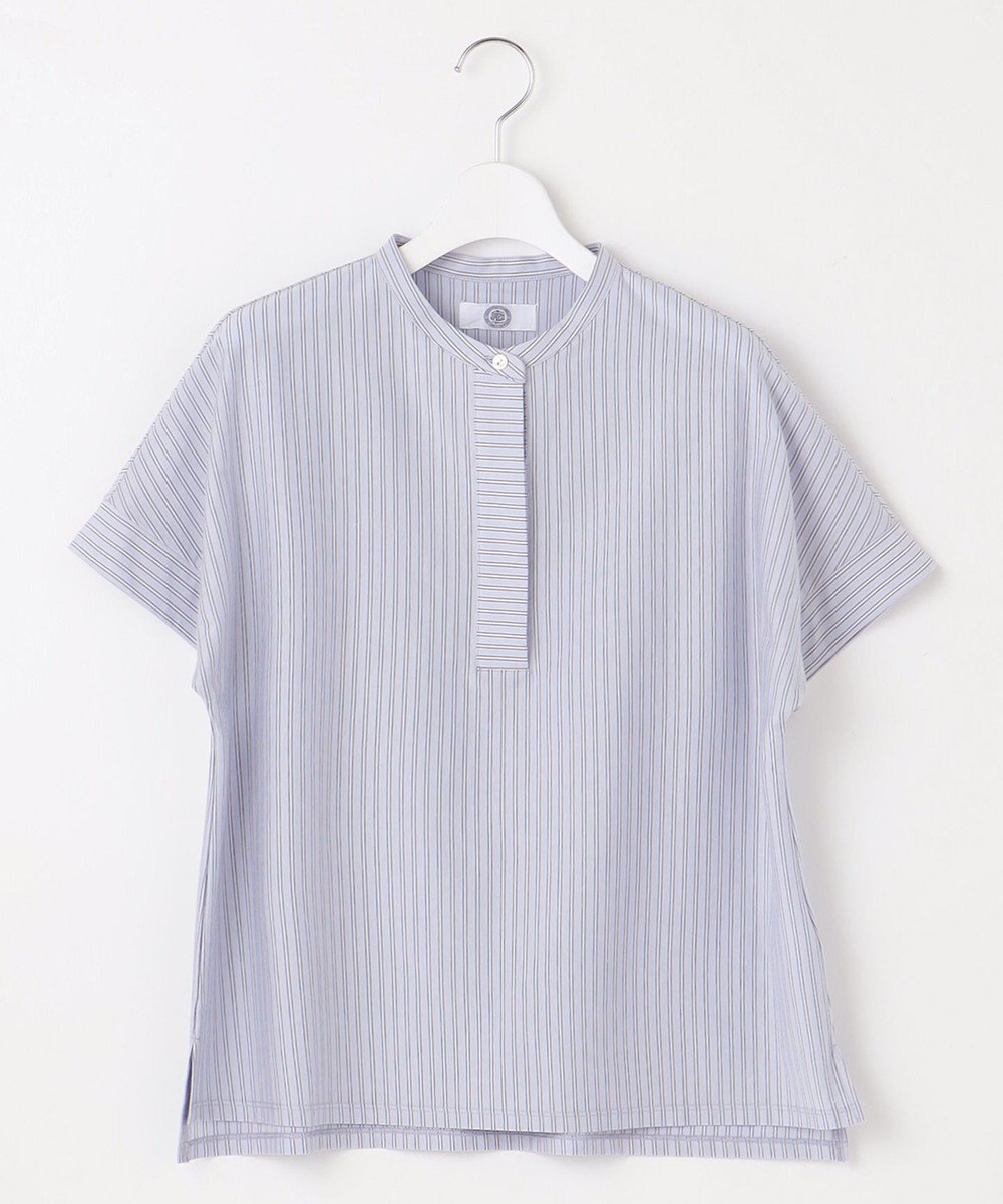 J.PRESS LADIES L ストライプジャージー ドルマンスリーブ カットソー 