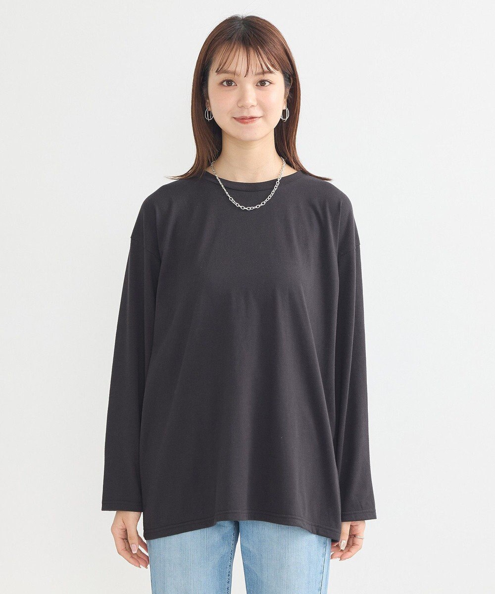 earth music&ecology ラインストーンチュールドッキングプルオーバー 