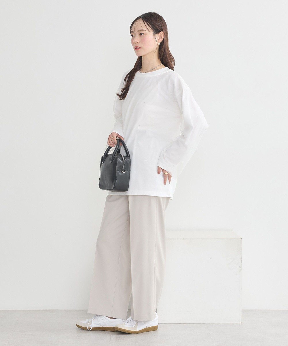 earth music&ecology ラインストーンチュールドッキングプルオーバー 