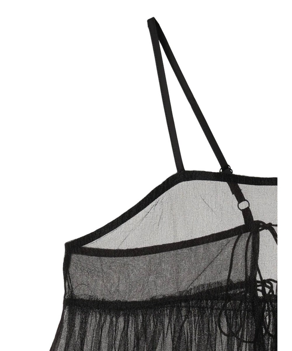 Green Parks リバーシブルチュールビスチェ 