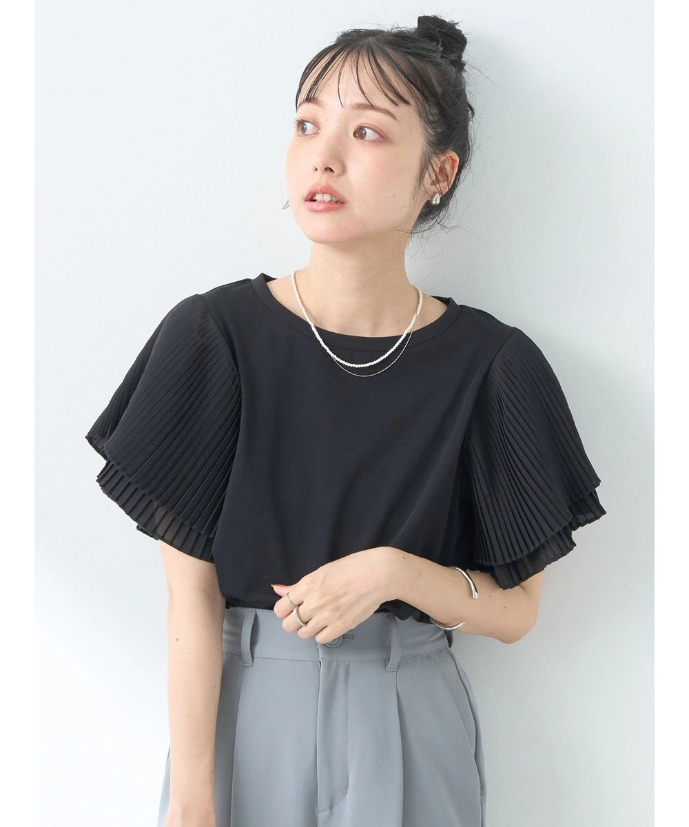 earth music&ecology プリーツフレアプルオーバー 