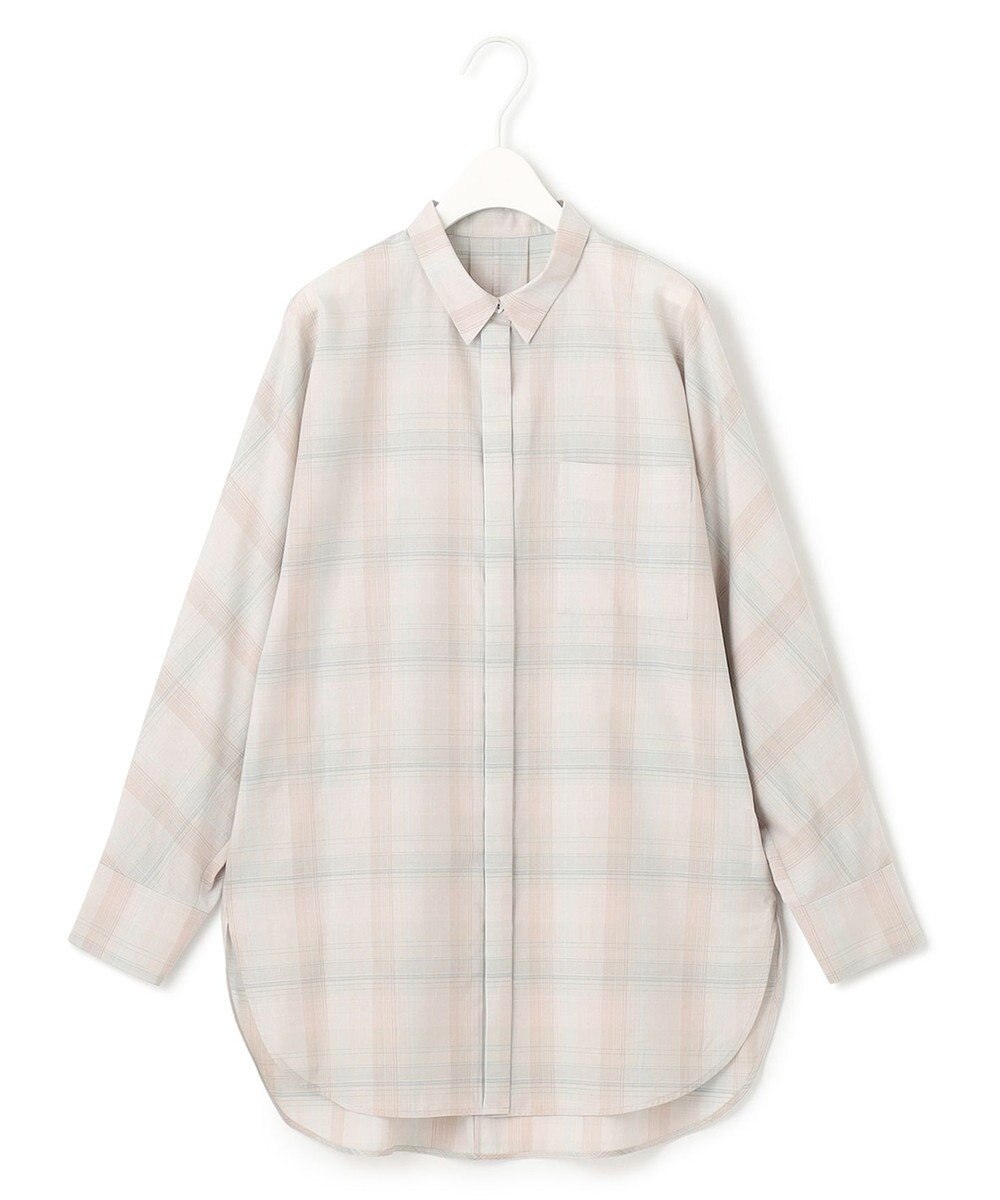 ICB 【洗える】シアーチェック シャツ 