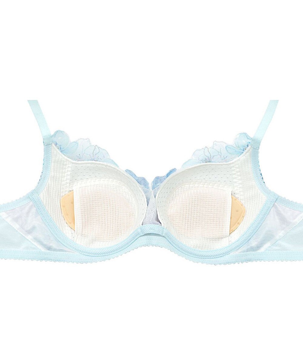 WACOAL 【夏めくブラ】 ブラジャー メッシュ素材(カップ) 吸汗速乾(肌側カップサイド・パッド受け・ワイヤーループ) 背中すっきり レディース BRB465 /ワコール 