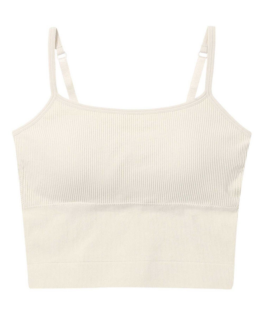 AMPHI ブラトップ 立体的なバストシルエット 脇すっきり クロップド丈 【L∞Ping ルーピング】 ブラキャミソール JSF102 アンフィ／ワコール 