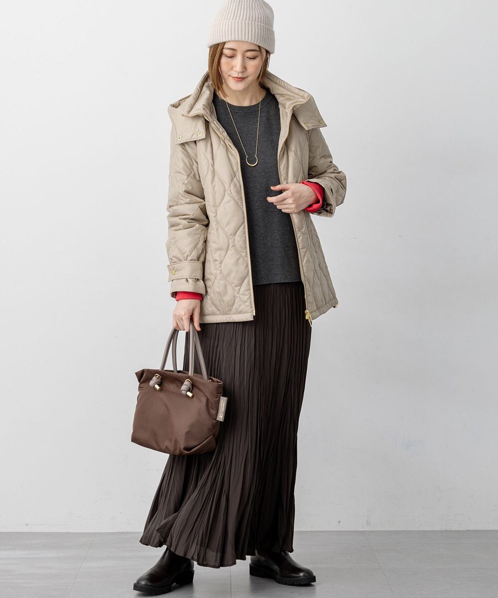 23区 L 【洗える】ダブルフェイス プルオーバー ニット 