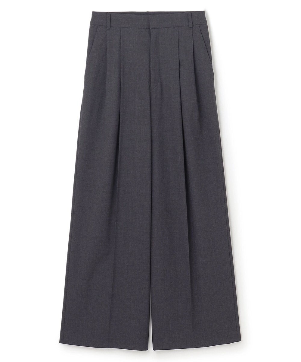 BEIGE， 【洗える】LAVAL / ワイドタックパンツ 