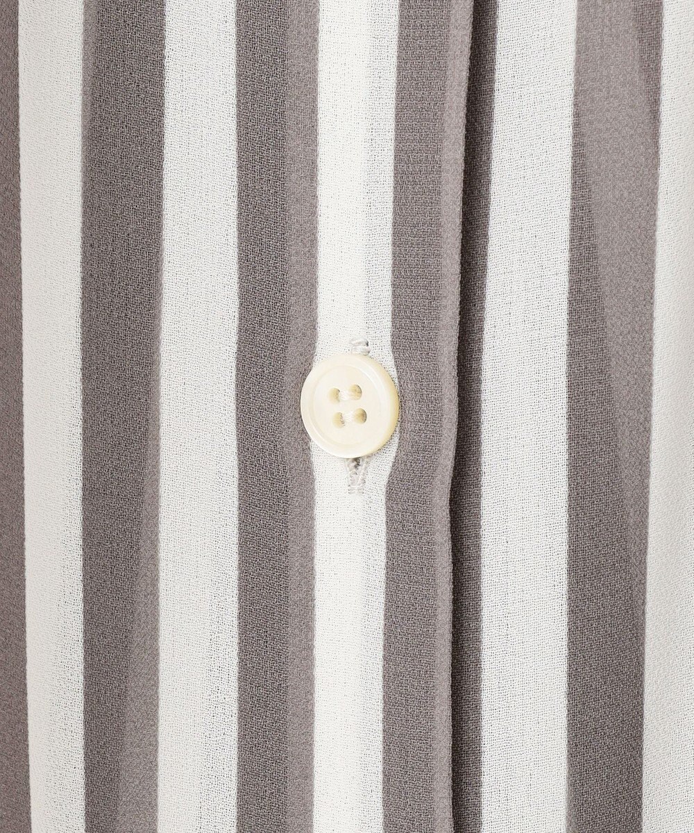 23区 【WEB&一部店舗限定/洗える】ストライププリント シフォン ブラウス 