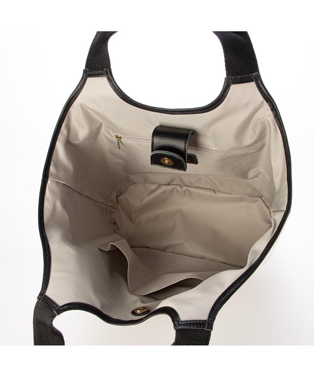 UNBILLION VERYコラボ ペルケ perche / キャンバス×牛革コンビトートバッグ 