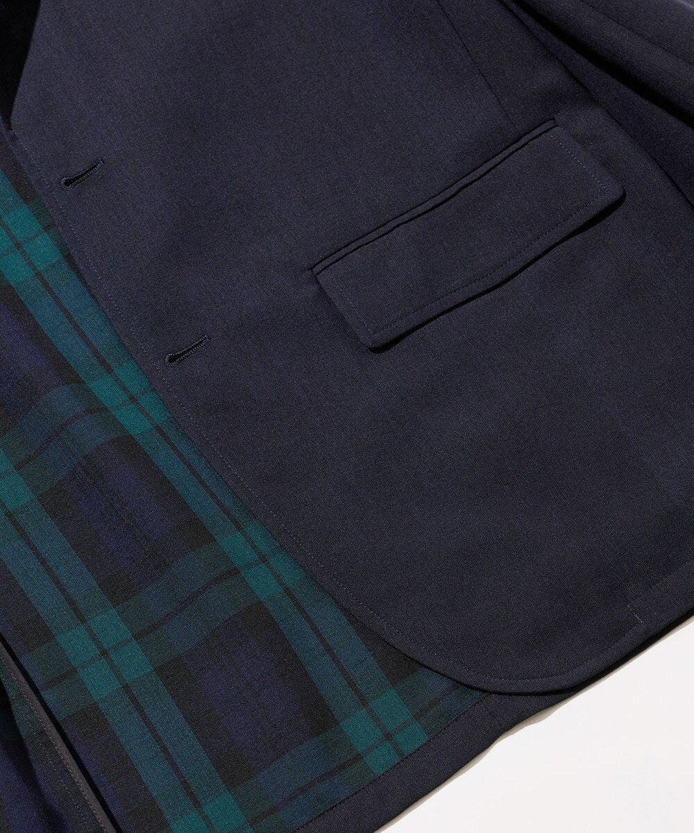 J.PRESS MEN 【SHACKET】ブラックウォッチ サマーダブルフェイス ジャケット 