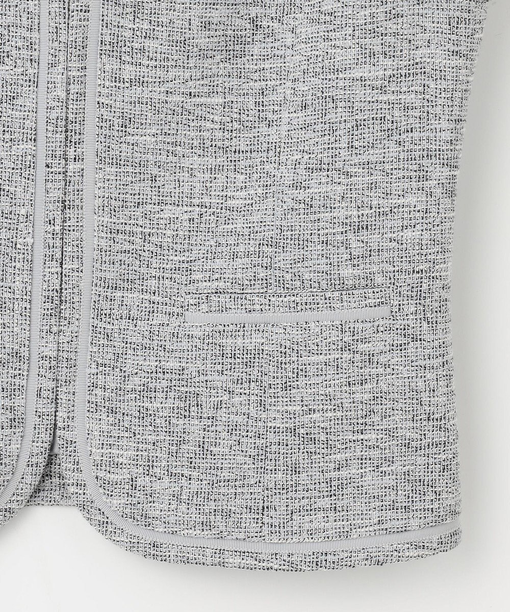 ANY SIS ミニライトボーダー ノーカラージャケット 