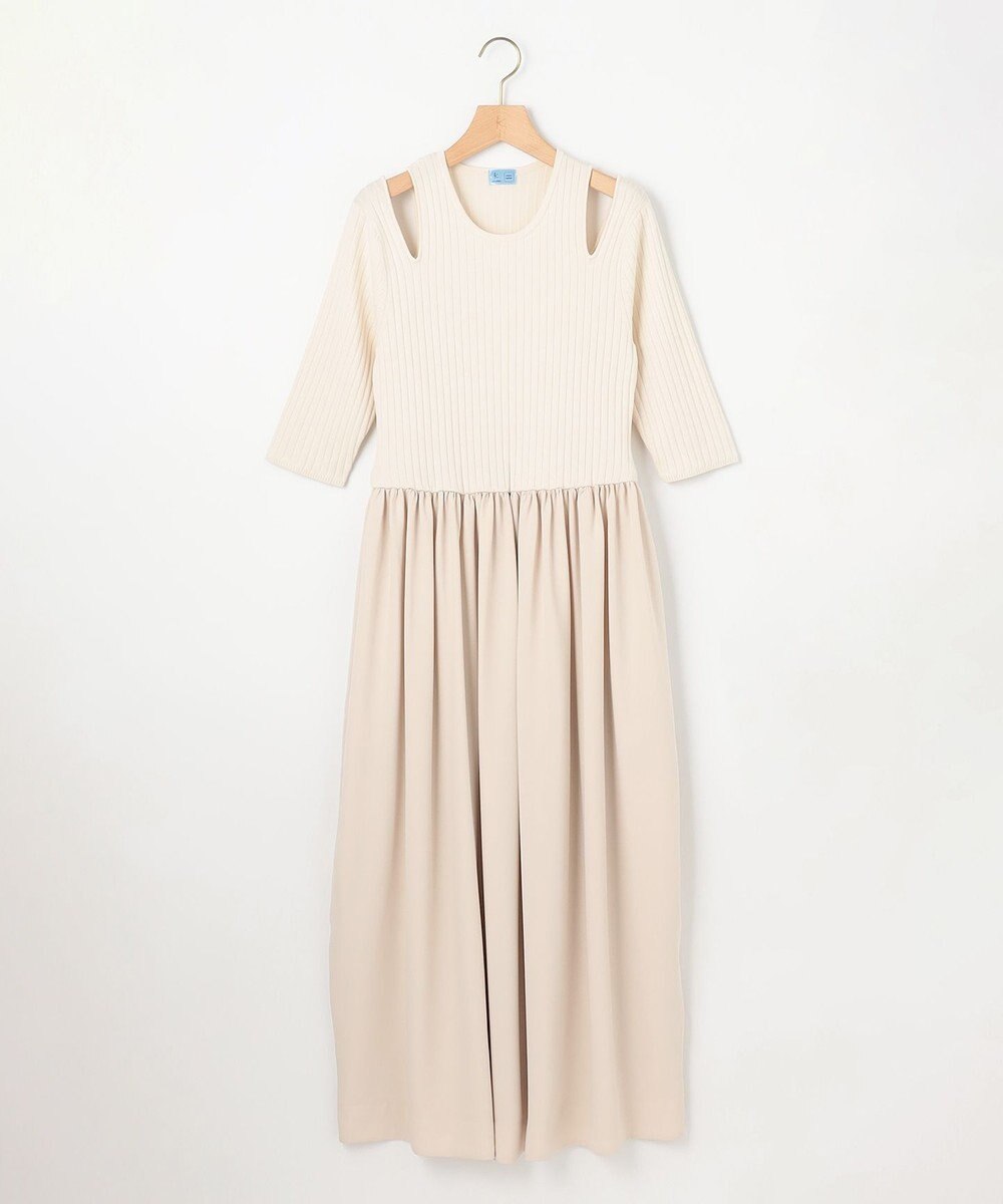 組曲 L 【組曲×setsuko sagittaire】ニットコンビドレス 