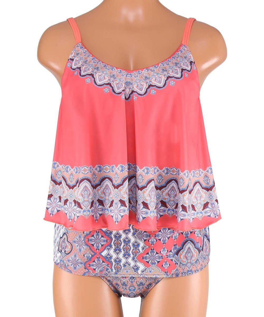 San-ai Resort（三愛水着楽園） ロングパンツセット水着　9M・11L　【Coral veil（コーラルヴェール）】 