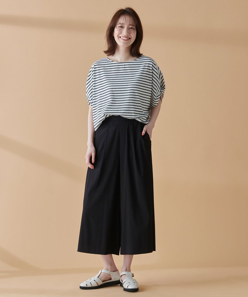 ANY 【ウエストゴム】清涼リラックスクロップドパンツ 