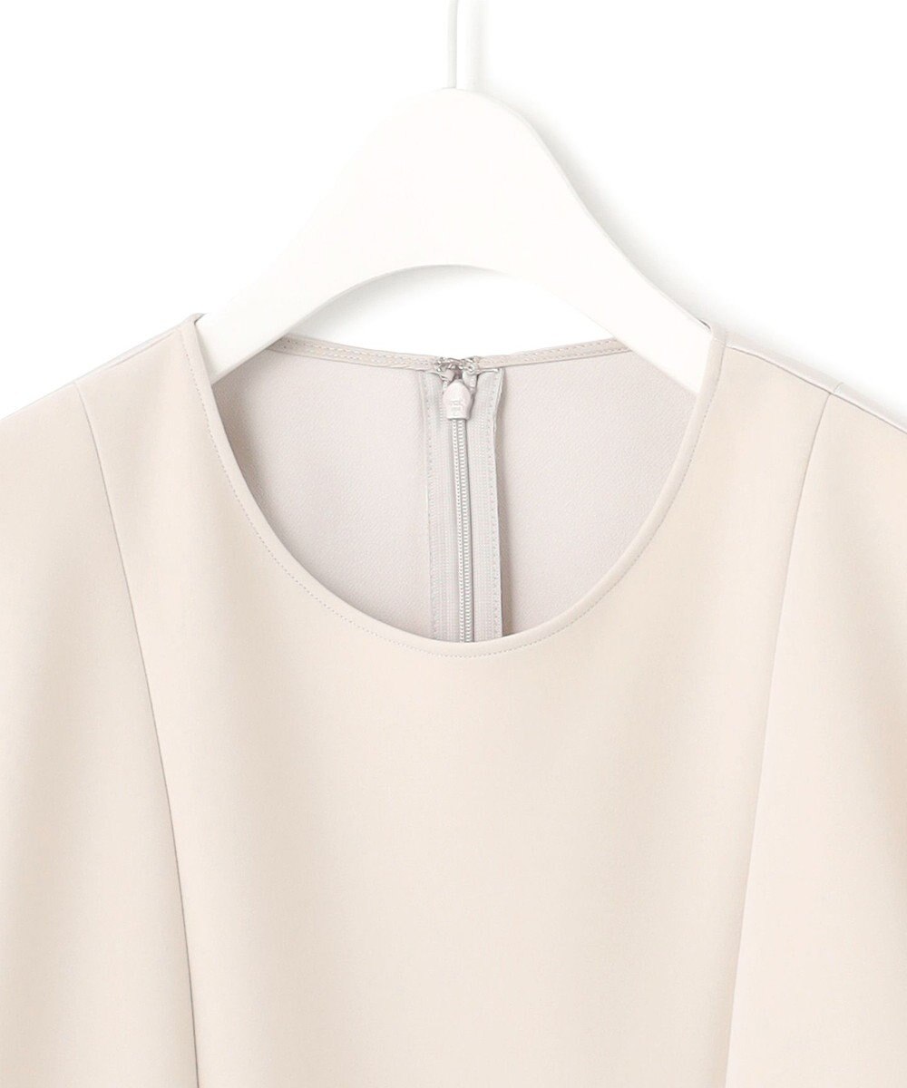 ICB L 【洗える】ミリオーネダンボールニット ペプラムブラウス 