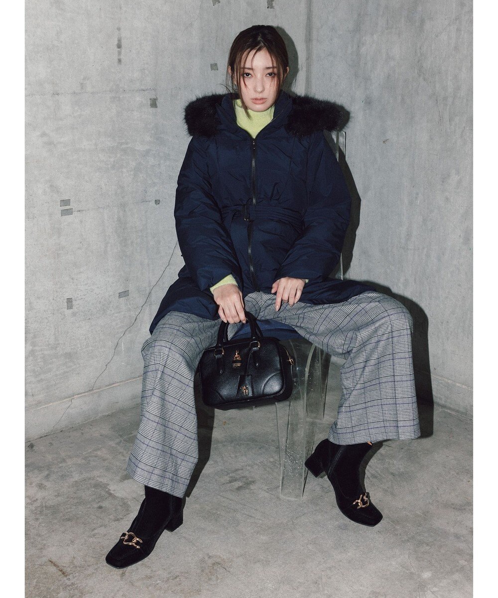 Te chichi 【宮本茉由着用】ハイネックフェザーニット 