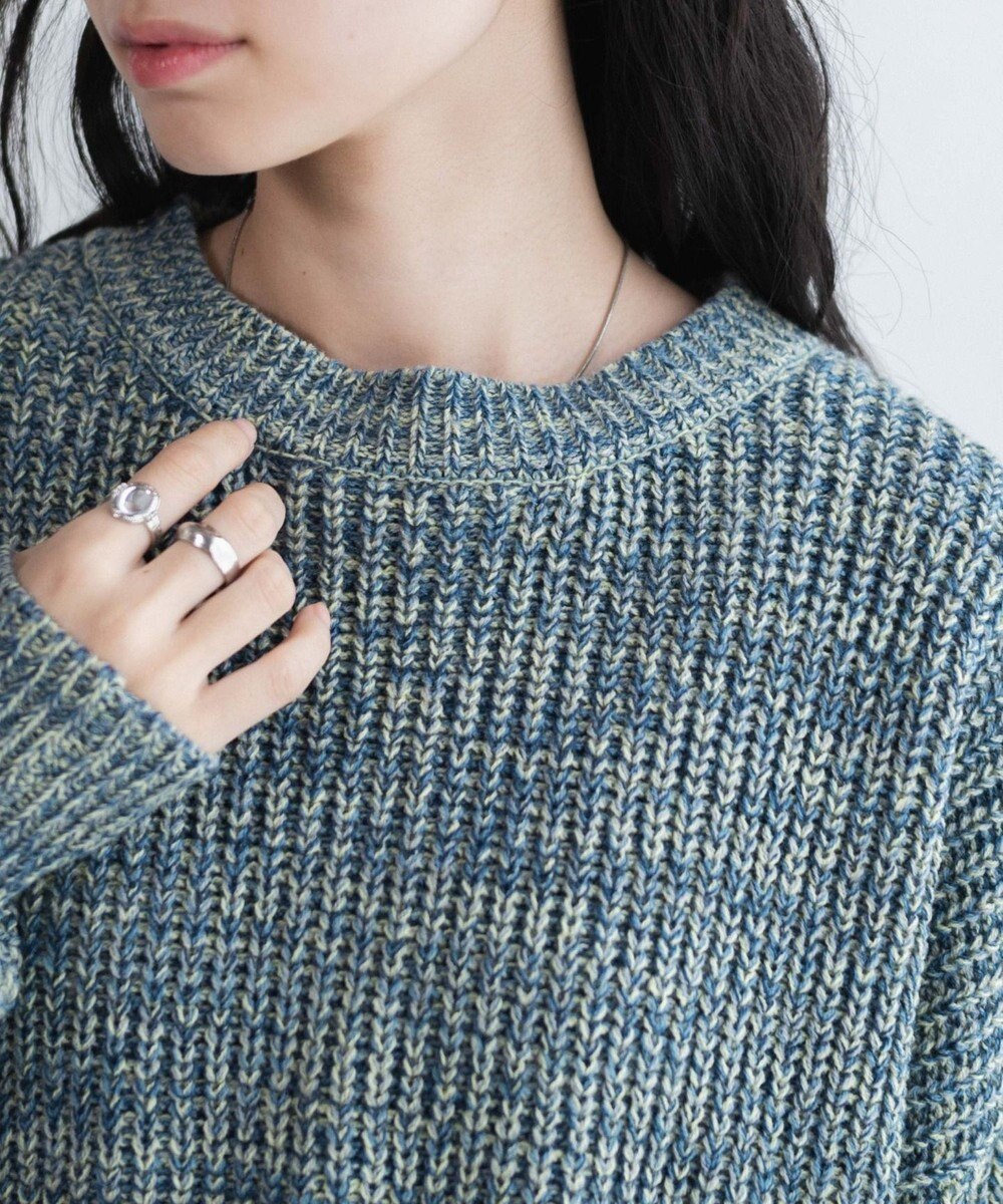 WEGO ミックスカーラーショートニット 