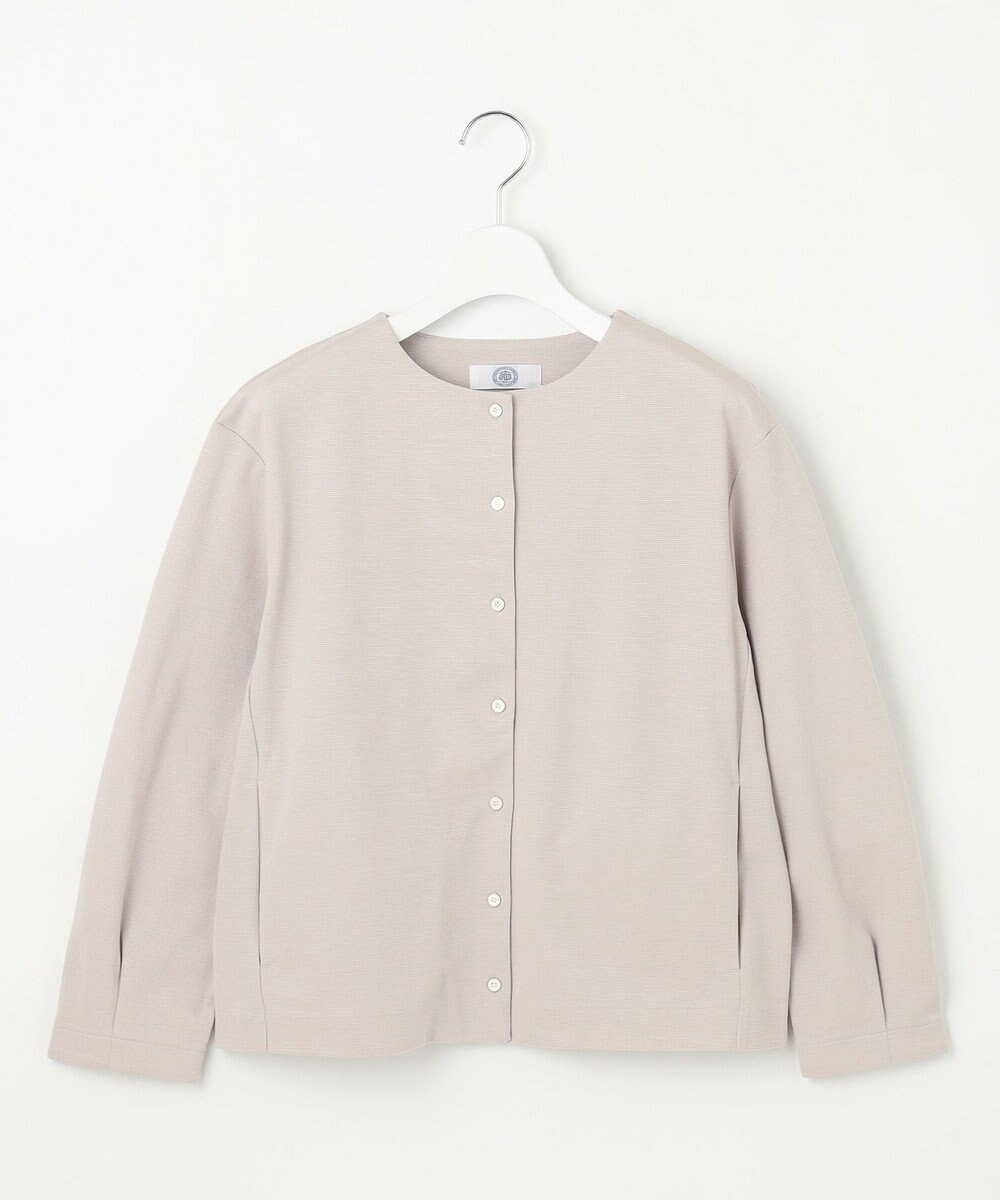 J.PRESS LADIES L グログランジャージー カーディガン 