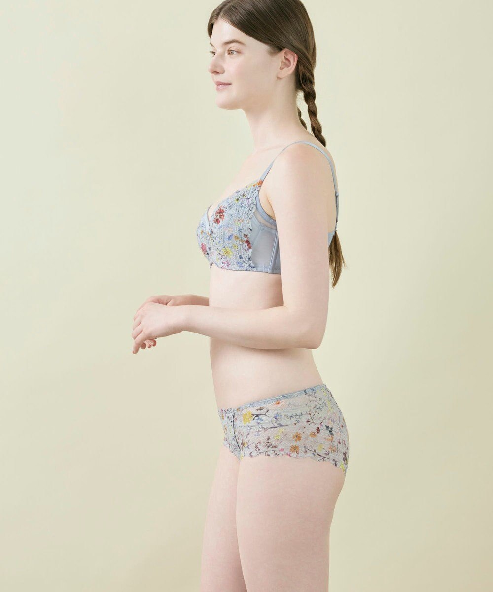 une nana cool MADE WITH LIBERTY FABRIC さあわたし レース 脇高ブラジャー 