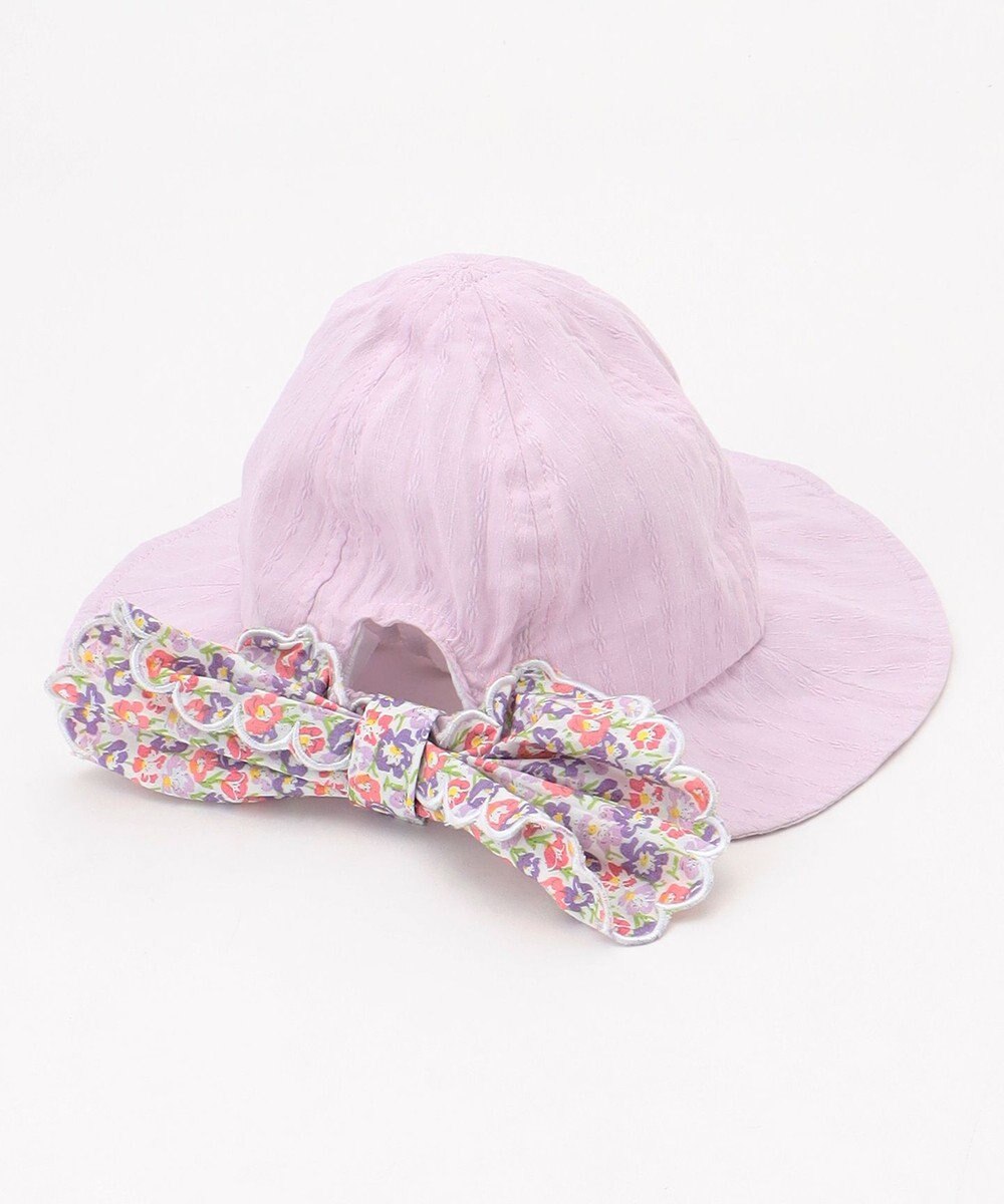 ANY KIDS 日よけ付き リボン ハット 