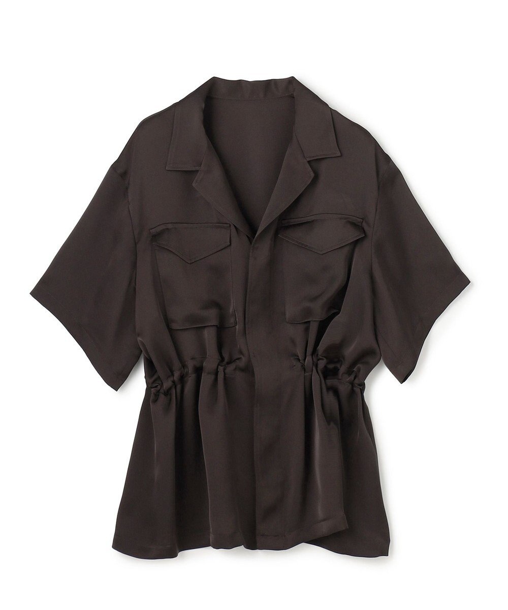 uncrave ライトダブルサテン シャツジャケット 