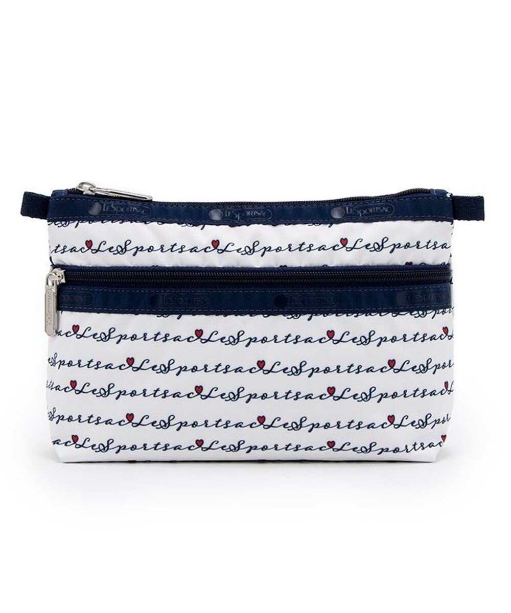 LeSportsac COSMETIC CLUTCH/マリンロゴボーダー 