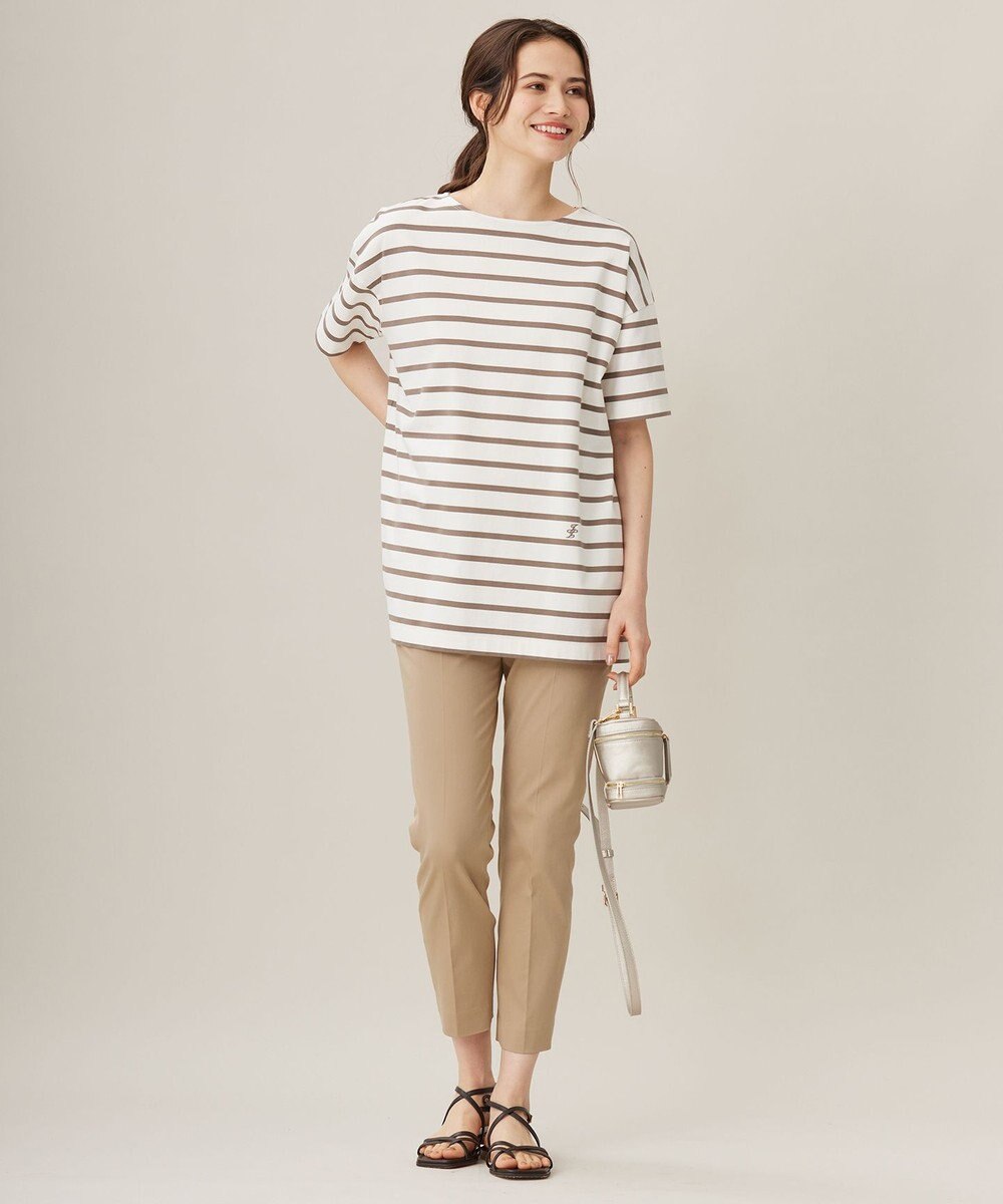 自由区 【洗える】ボーダーワイドBIG Tシャツ 