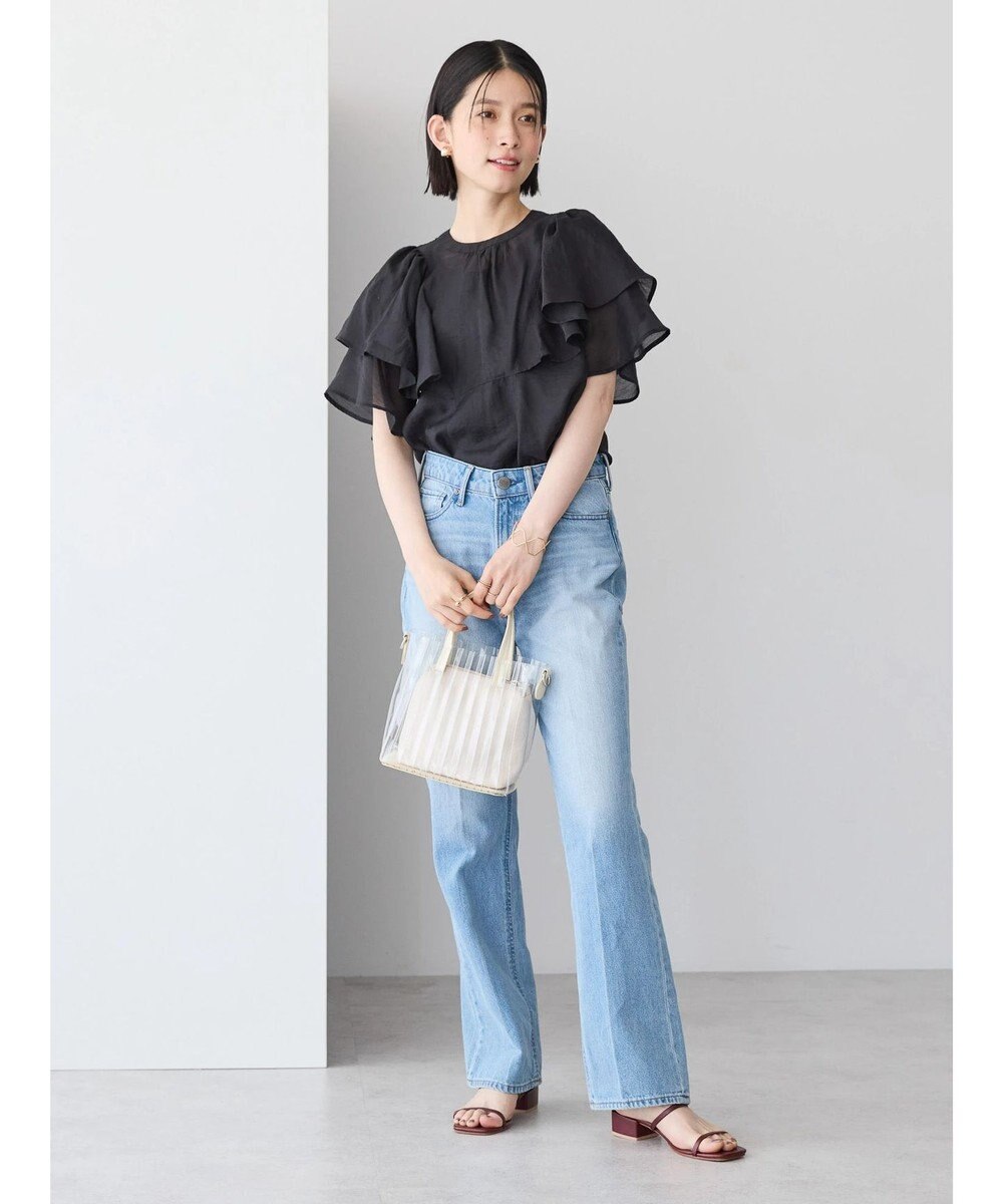 AMERICAN HOLIC 接触冷感シアーフリルブラウス 