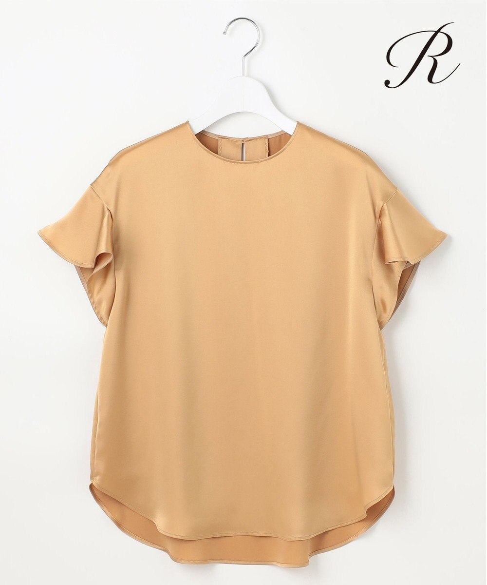 23区 S 【R(アール)】トリアセサテン フリルスリーブ ブラウス 