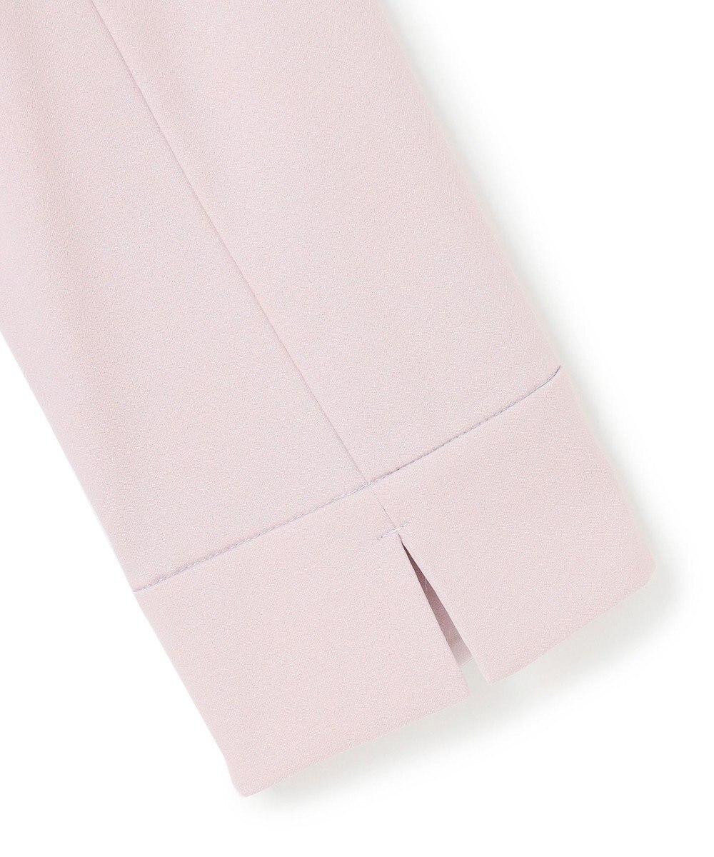 ICB 【洗える】ウォームサテン クロップドシャツ 