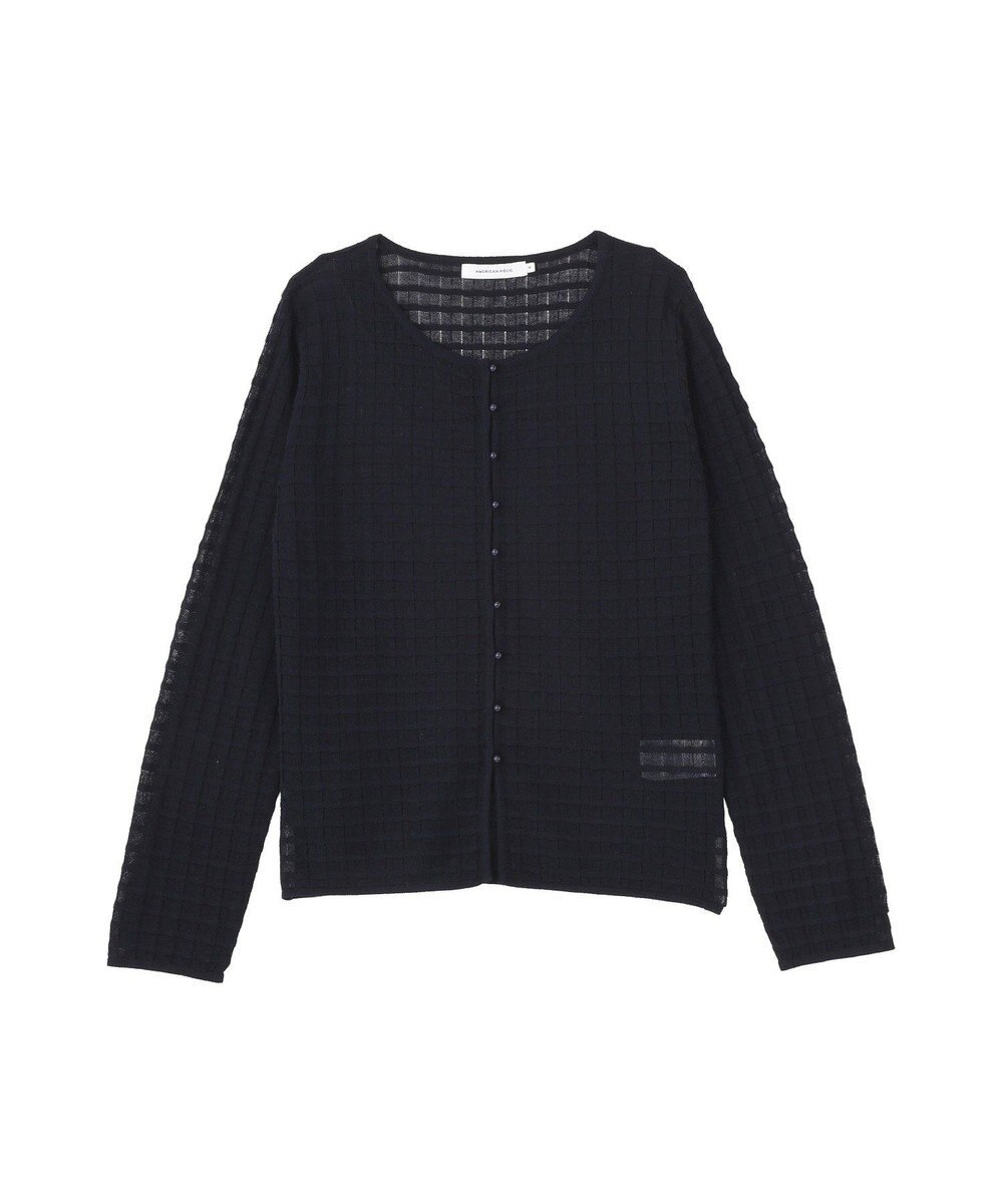 AMERICAN HOLIC シアーチェックカーディガン 