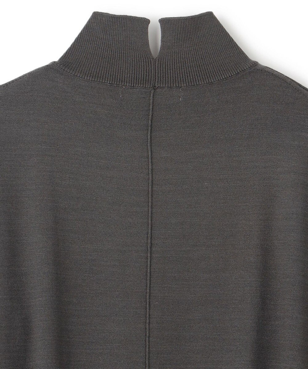 UNFILO 【洗える】ハイネックＩラインニットワンピース 