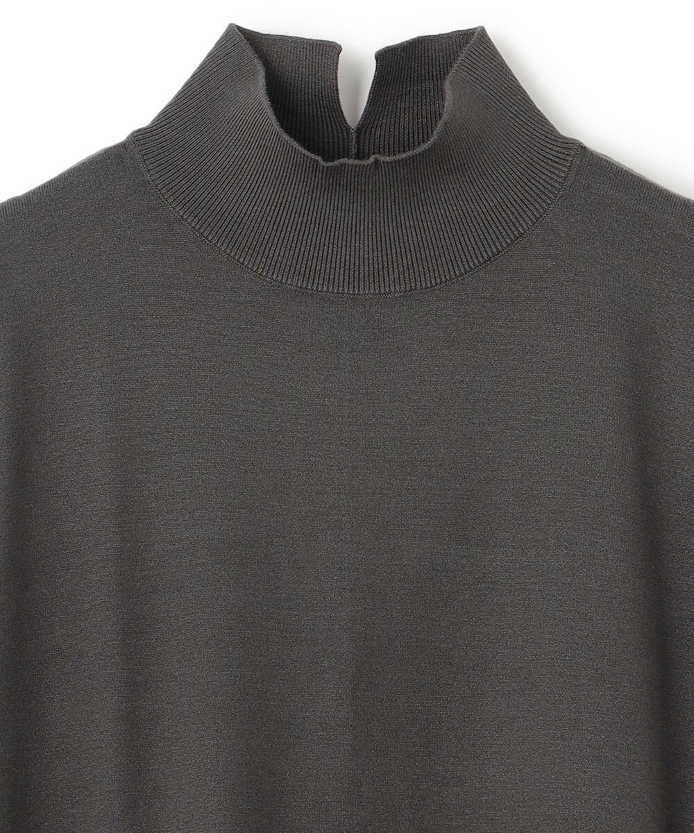 UNFILO 【洗える】ハイネックＩラインニットワンピース 